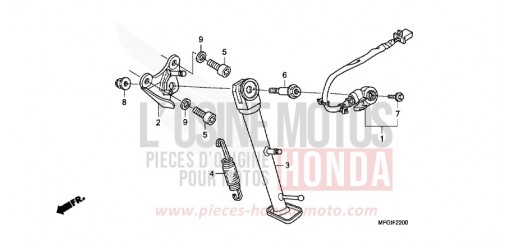 BEQUILLE CB600FAC de 2012